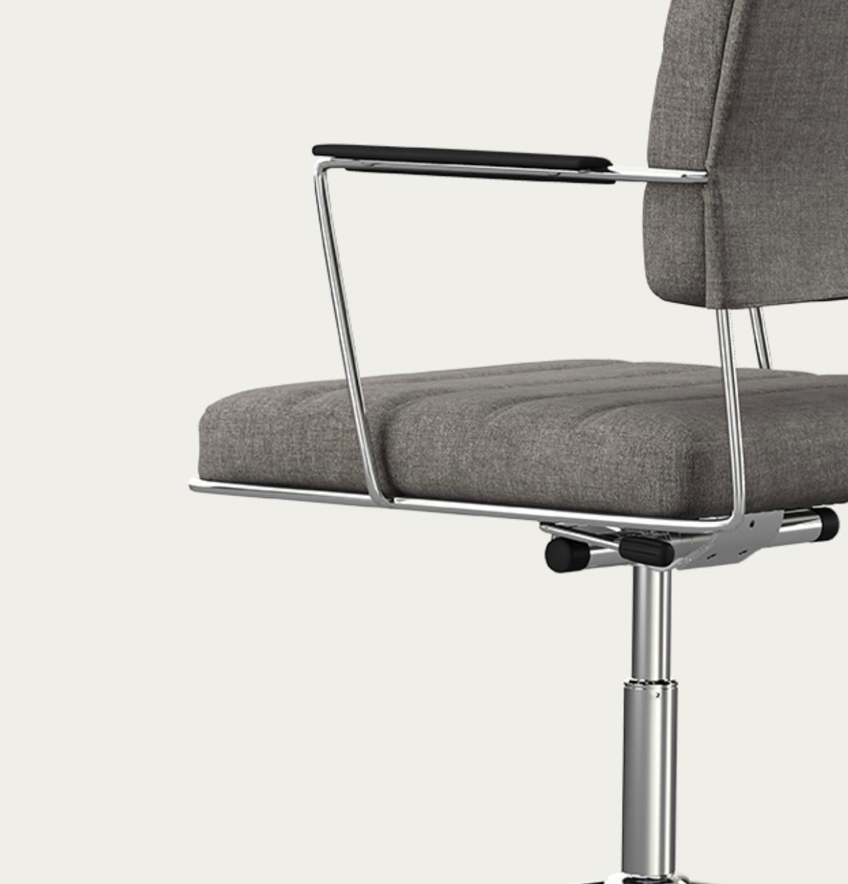 XXIe siècle et contemporain Chaise de temps Henrik Tengler :Chrome, rembourrage :Remix 163 pour une collection unique en vente