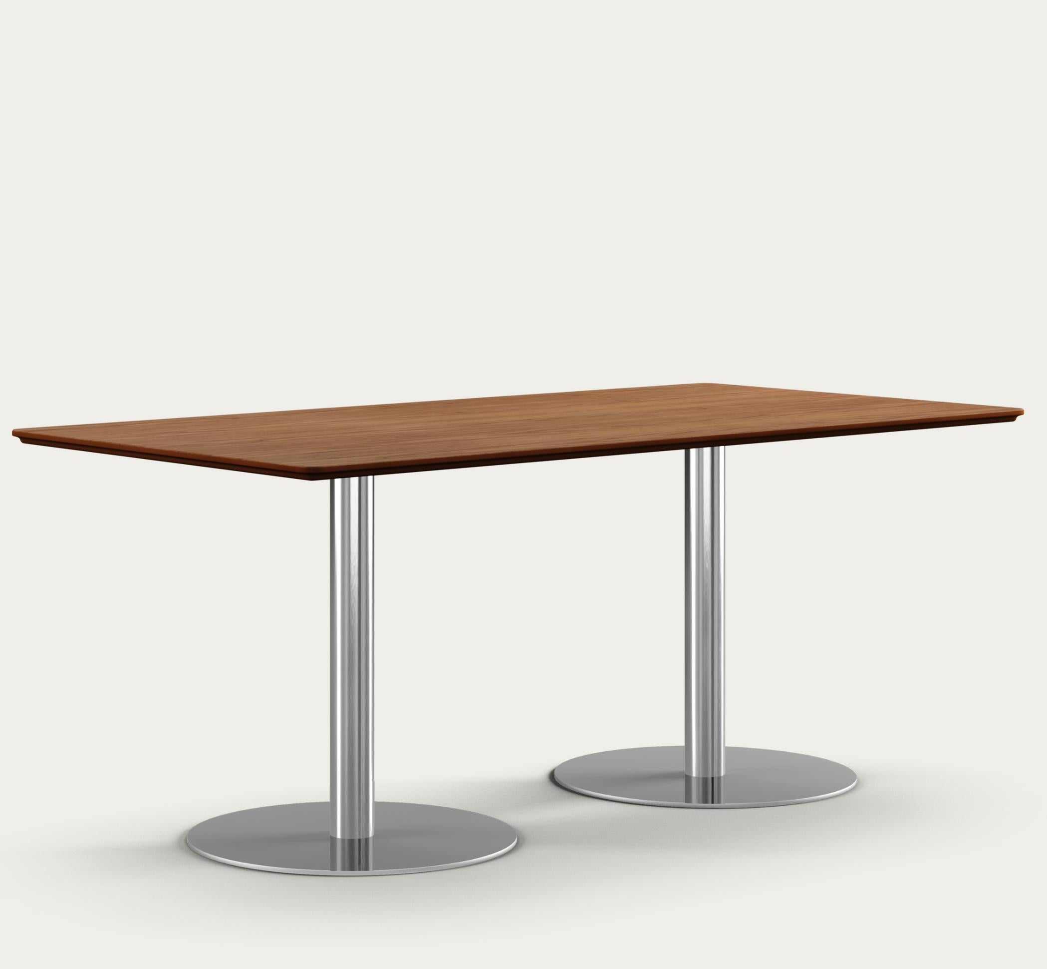 Henrik Tengler Train Table de conférence Pieds : acier inoxydable, plateau : Noyer  Pour une Collectional.

Élément phare de la série Train Table, créée en 2004 par Henrik Tengler, la table de conférence Train est un témoignage de polyvalence et de