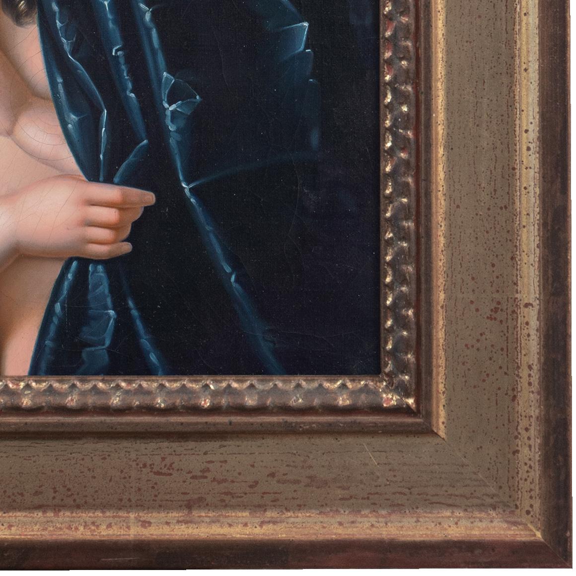 'Female Cupid', Roman Mythology, Venus and Mars, Romance, Lust, Love, Desire - Brown Figurative Painting by Henrika Langus