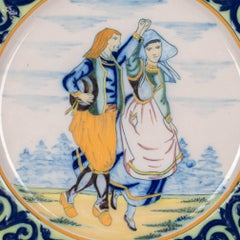 French Henriot Quimper Faience Plate