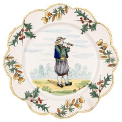 French Henriot Quimper Faience Plate