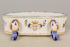 Henriot Quimper Footed Faience Jardiniere