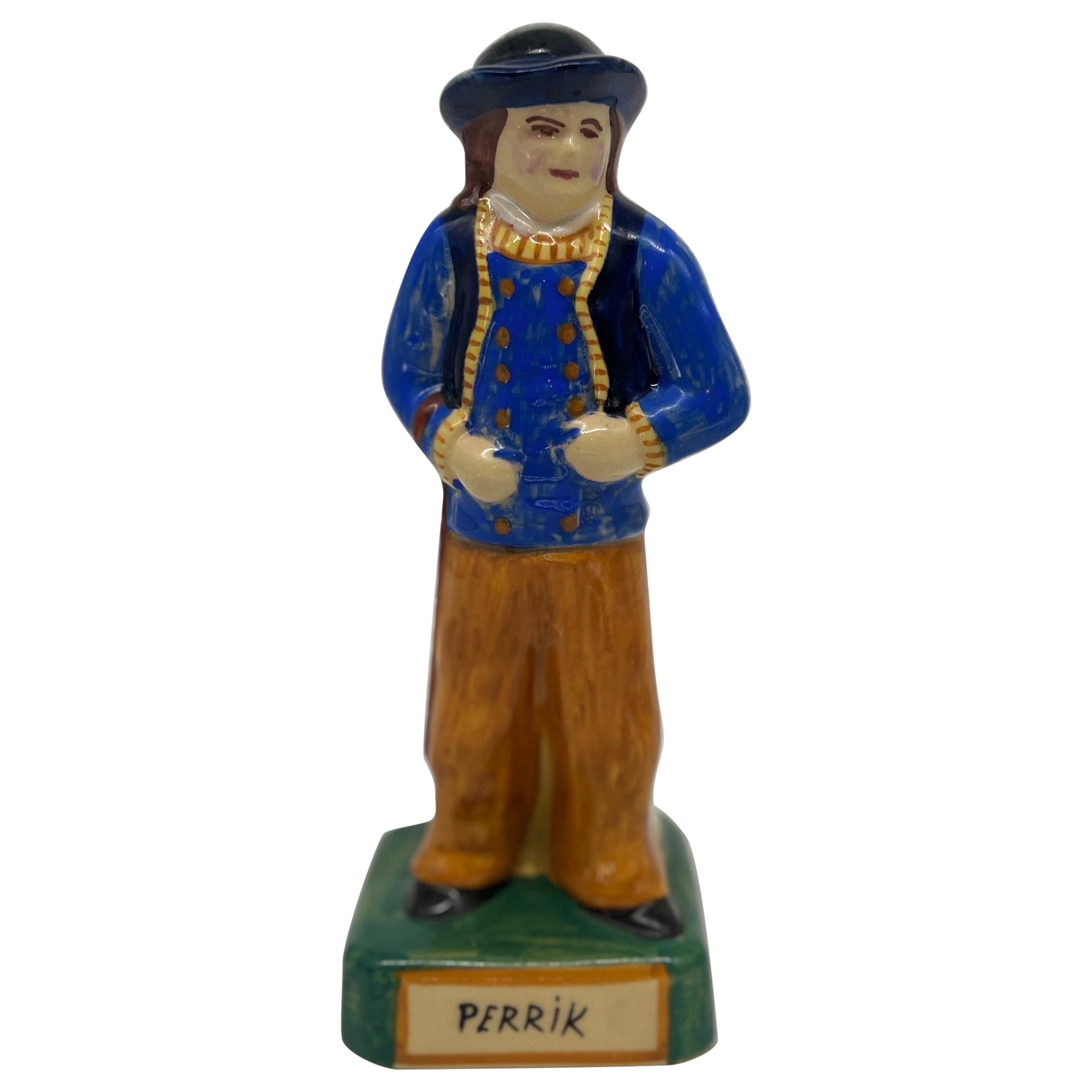Henriot Quimper French Faience Pottery “Perrik” Circa 1930 For Sale