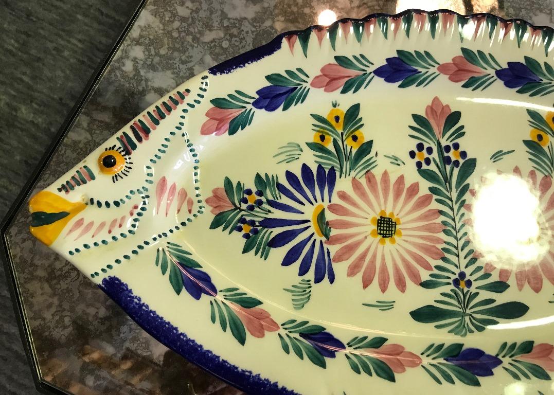 A wonderfully decorated piece by Quimper.

Individually handmade and hand painted.

Signed/Stamped on base.

A great addition to any collection. 

Dimensions: 1