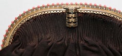 Henry a la Pensee Paris Brown Suede Evening Bag