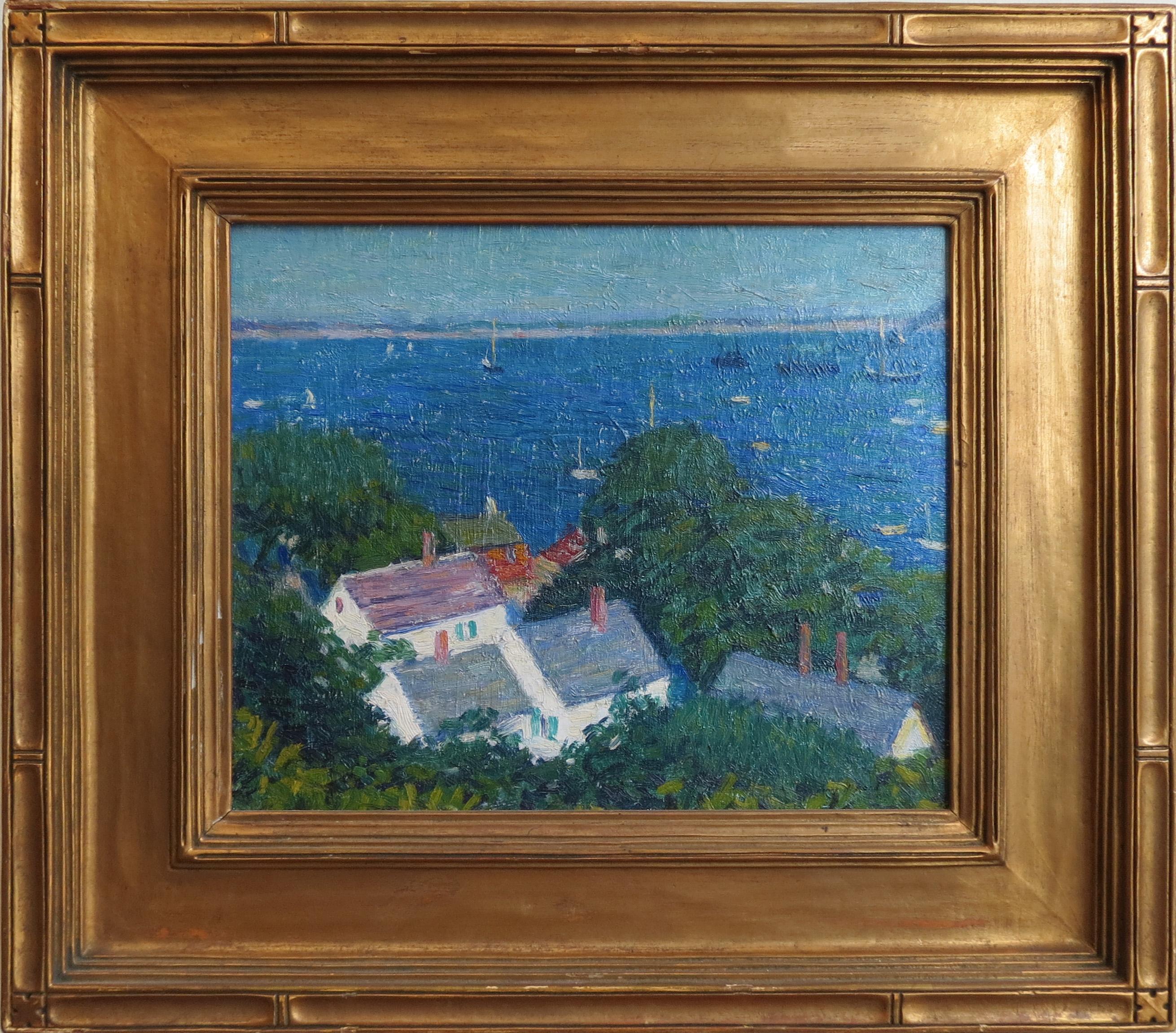 Henry A. Rand Landscape Painting - "Provincetown Harbor"