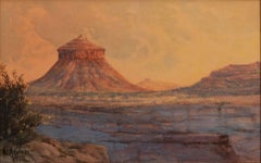 Antique CHEESE BOX BUTTE, UTAH BY HENRY LAVENDER ADOLPHUS CULMER