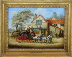 Pair of Original Oils on Panel. Henry Alken junior, "Summer" and "Winter"