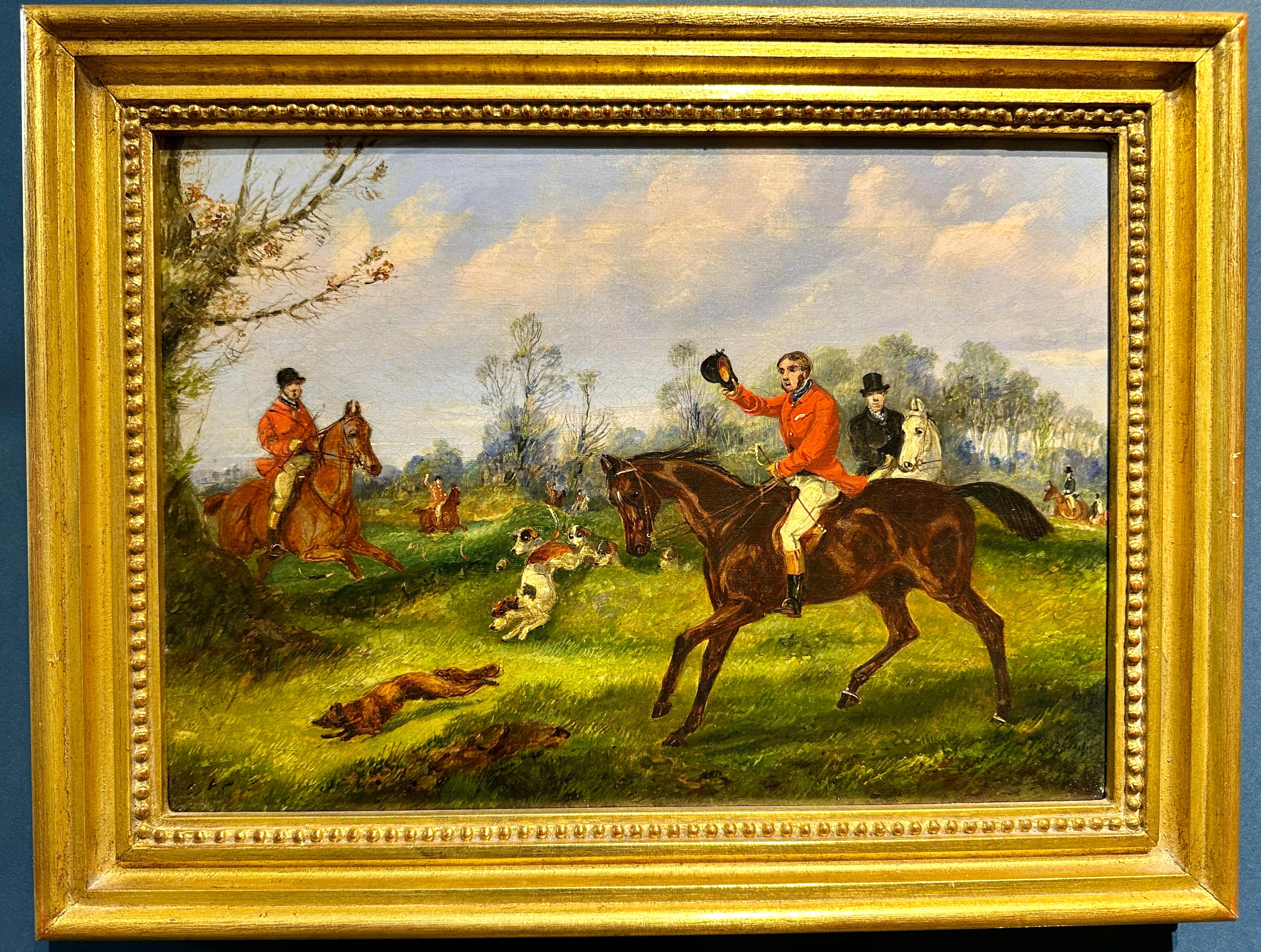 Raro conjunto de cuatro escenas de caza del zorro de Henry Alken (1785-1851)

Inglés, hacia 1830-1840
Óleo sobre lienzo, uno firmado abajo a la derecha

Este magnífico y raro conjunto de cuatro óleos del renombrado artista deportivo Henry Alken