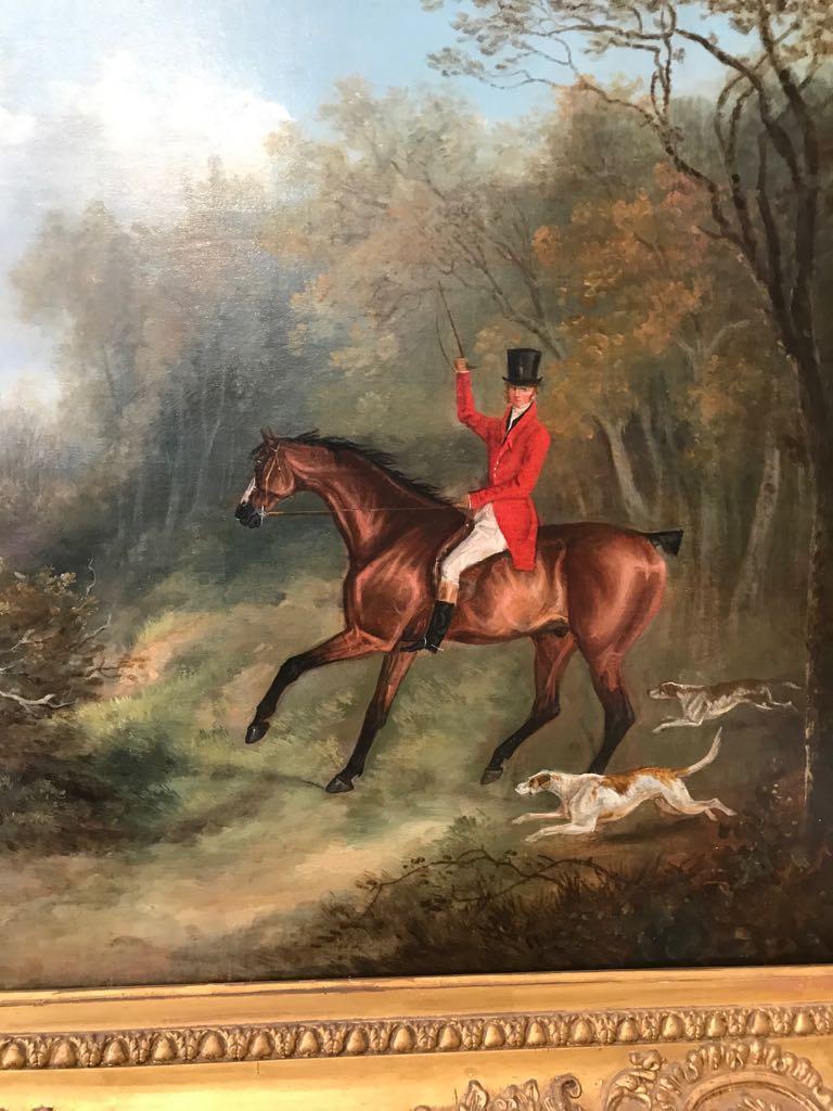 Huntsman and Hounds - Painting by Henry Alken