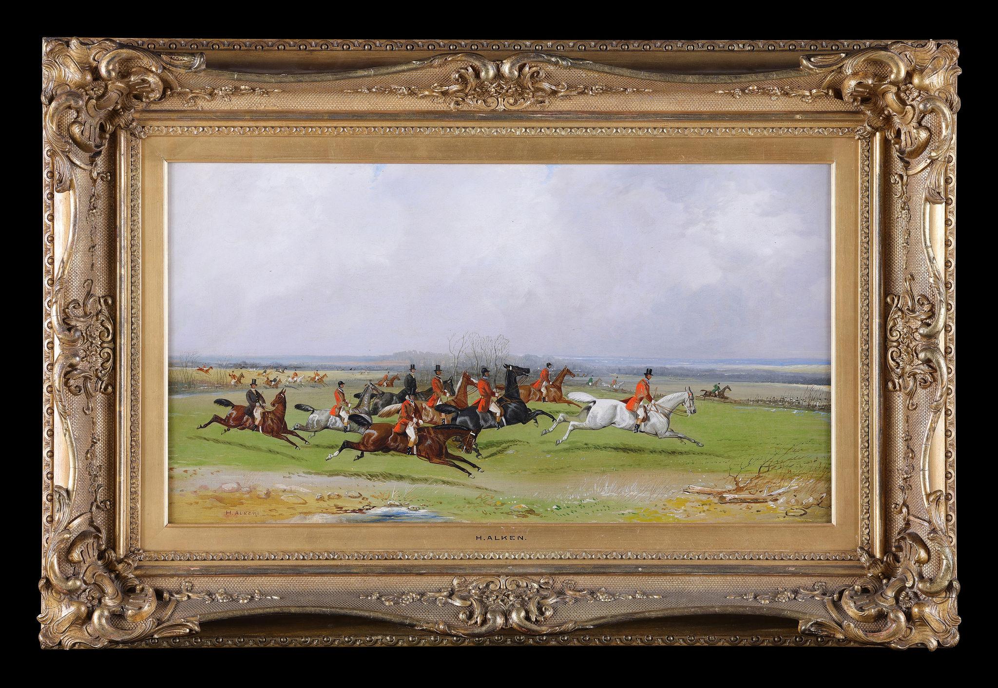 Henry Alken Animal Painting - On The Chase
