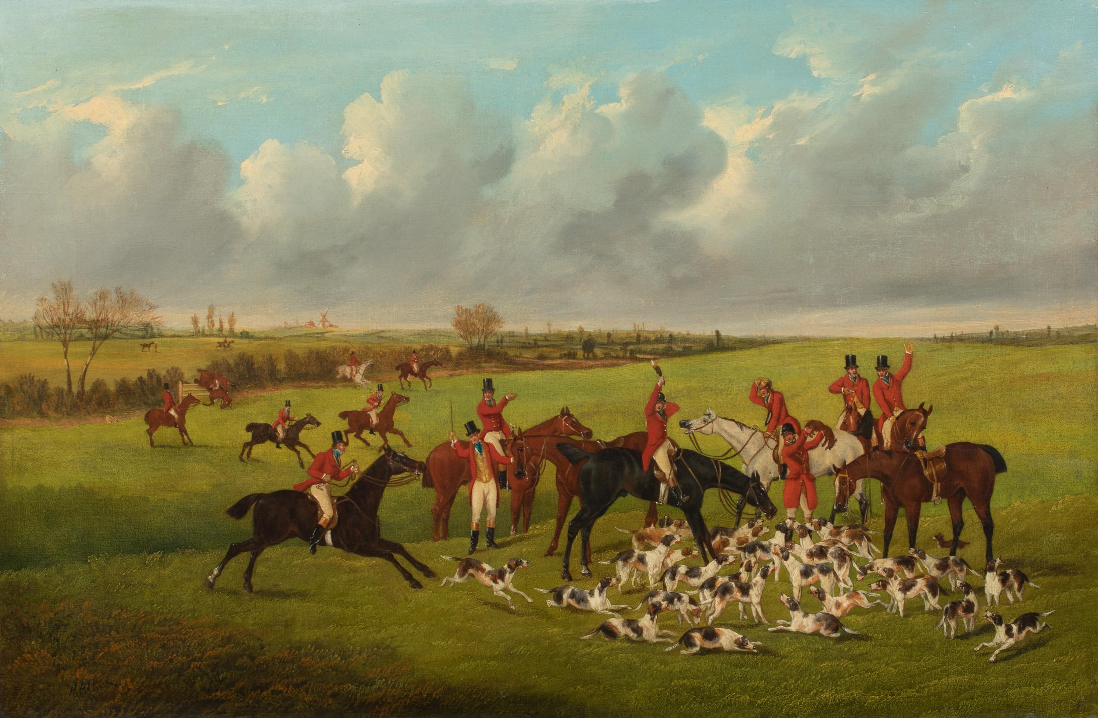 The Death, 19th Century   by Henry Thomas I ALKEN (1785-1851) - Painting by Henry Alken