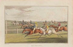 Running - Etching by Henry Alken - 1822