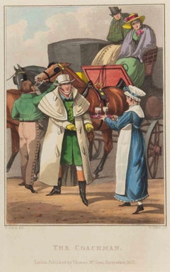 The Coachman  - Etching by Henry Alken - 1822