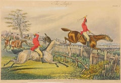 The Leap  - Gravure par  Henry Alke - 1846