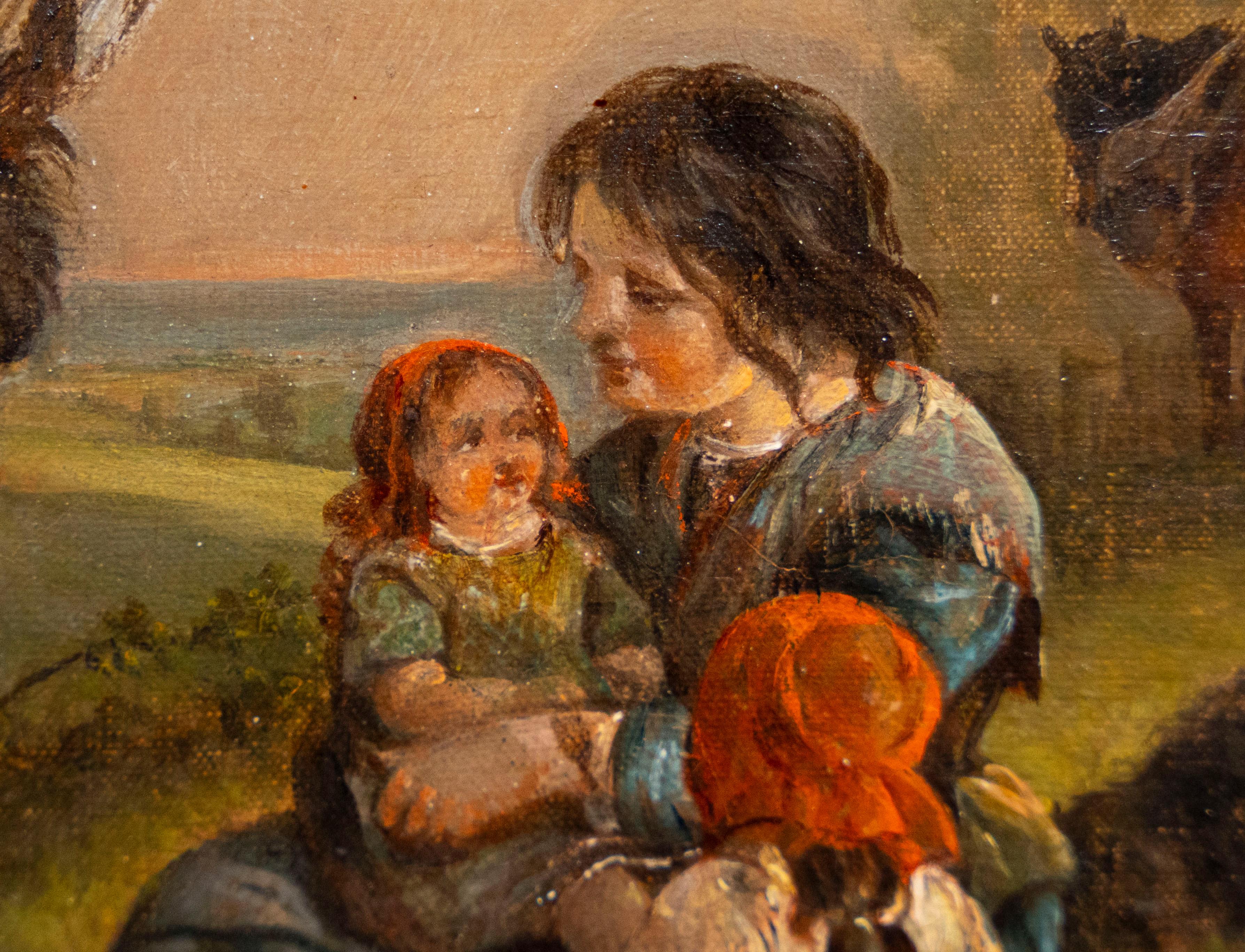 Gypsy camping, by Henry and Charles Shayer 19th century British For Sale 2
