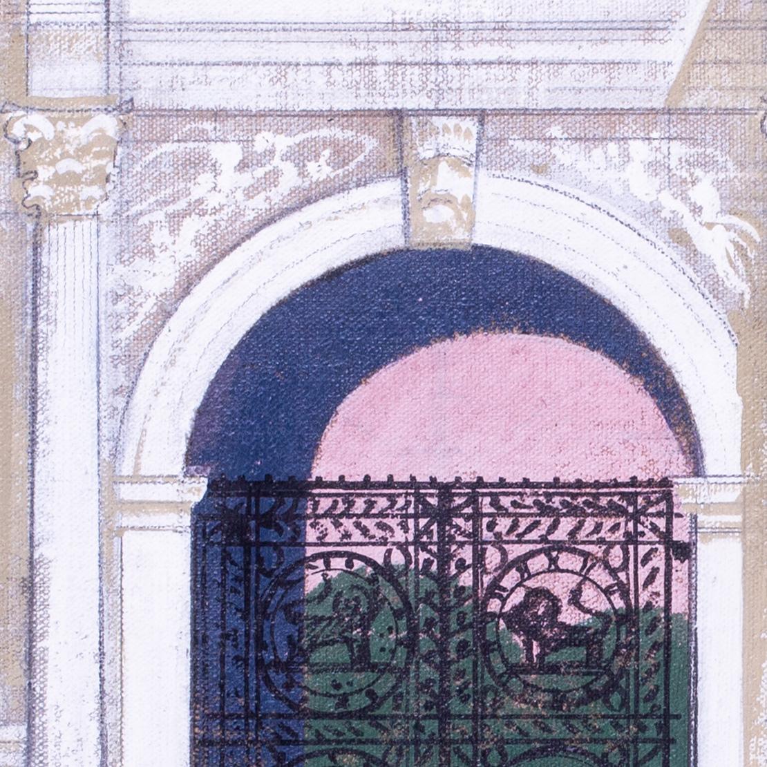 Marble Arch, Londres, de Henry & Joyce Collins, acrílico sobre lienzo, 1981 en venta 2