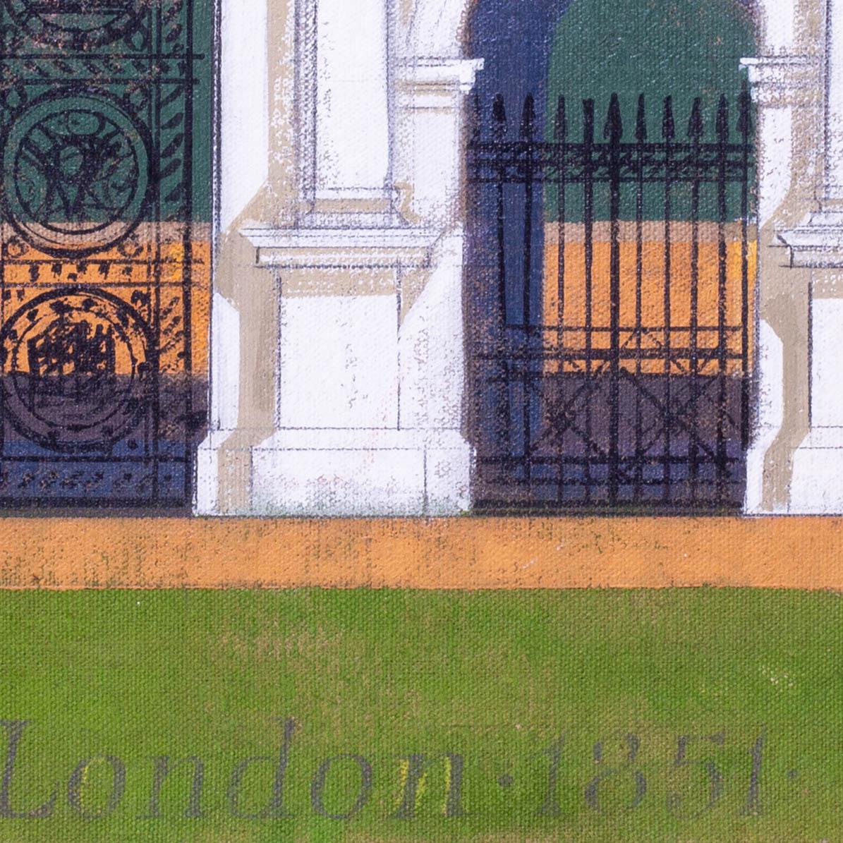 Marble Arch, Londres, de Henry & Joyce Collins, acrílico sobre lienzo, 1981 en venta 4