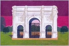 Marble Arch, Londres, de Henry & Joyce Collins, acrílico sobre lienzo, 1981