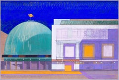 Planetario y Madame Tussauds, Londres por Henry & Joyce Collins, lienzo acrílico