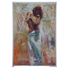 Vintage Henry Asencio Transition Hand Embellished Giclee on Canvas 152/195 31"