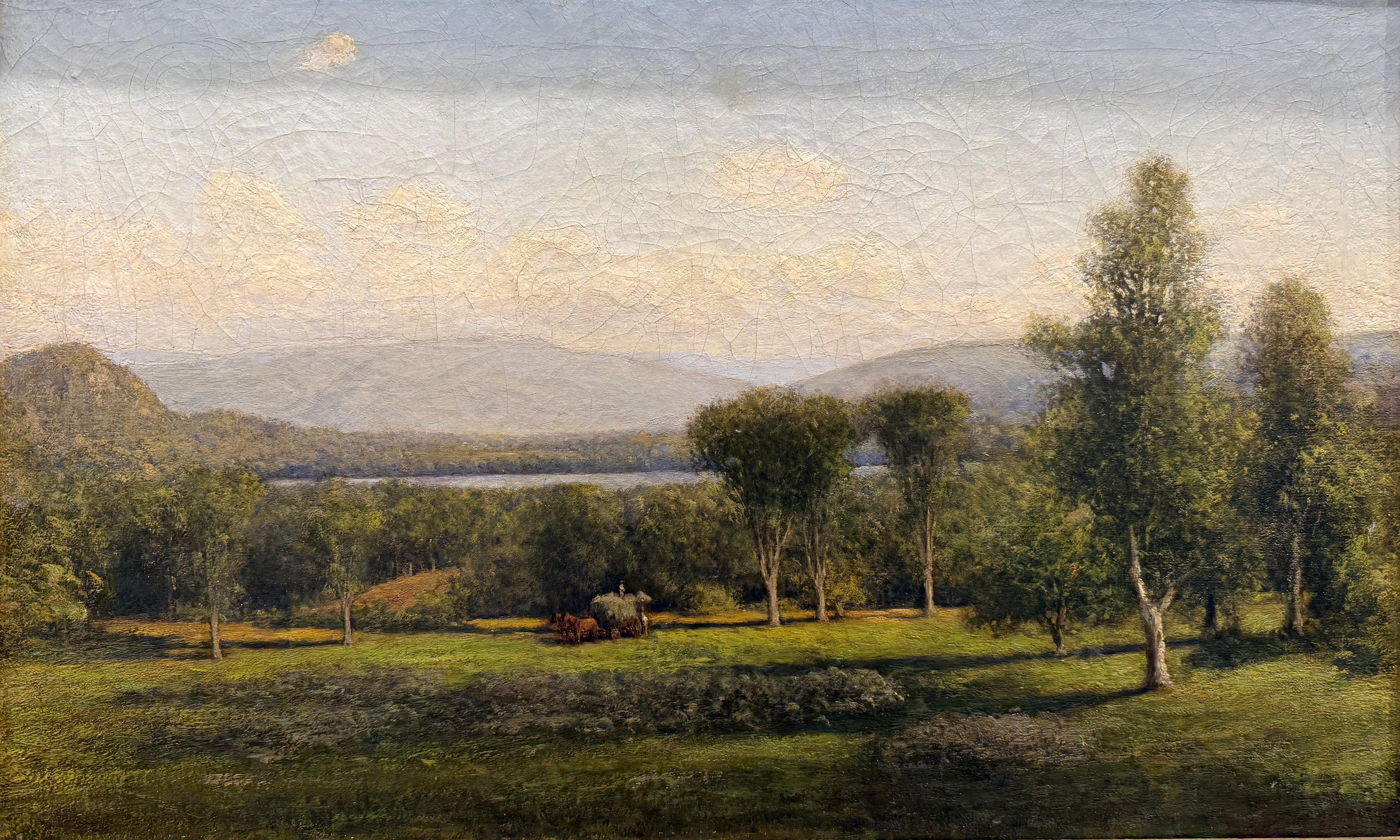 Henry Augustus Ferguson
Laurel Lake bei Stockbridge, Massachusetts, ca. 1870er Jahre
Rückseitig signiert und betitelt
Öl auf Leinwand
16 x 26 Zoll

Provenienz
Galerie von Mrs. Cornelius J. Sullivan, New York
Douglas Deans, Holyoke,