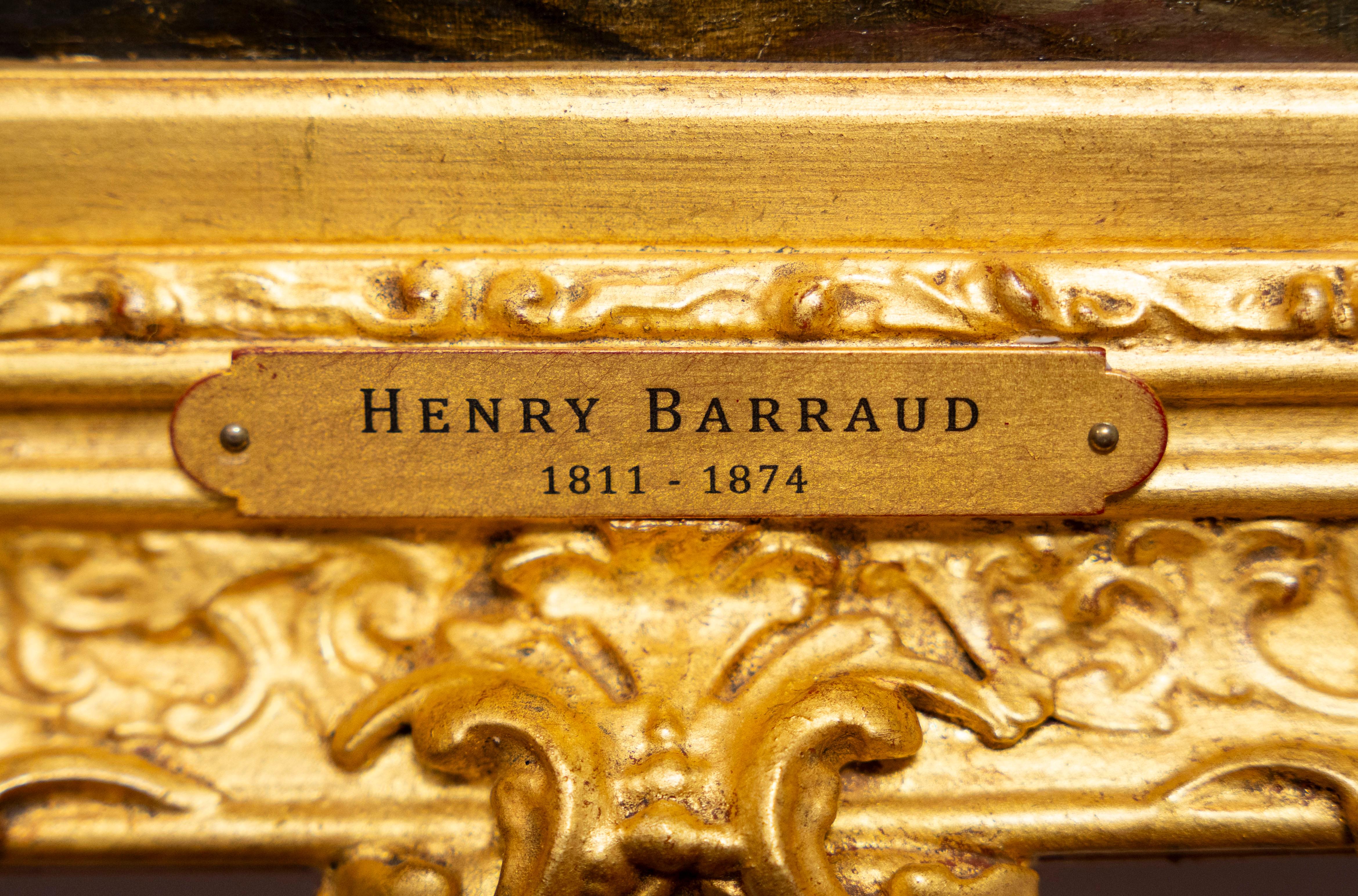 Paire de scènes de chasse, par Henry Barraud, 19ème siècle en vente 1