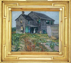 Henry Snell, Old Farmhouse, Oil on Board, Signed