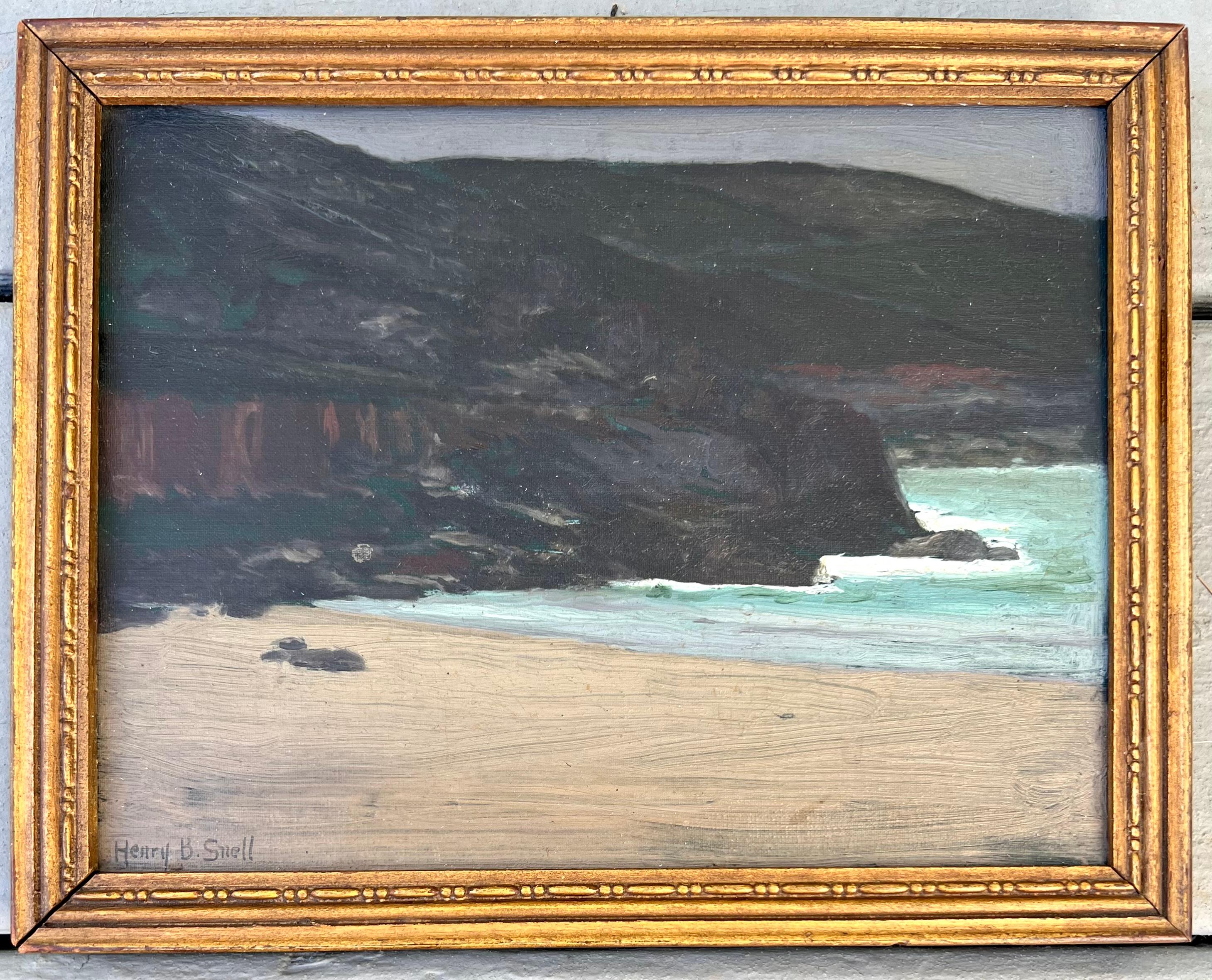 St Ives Beach - Painting by Henry Bayley Snell