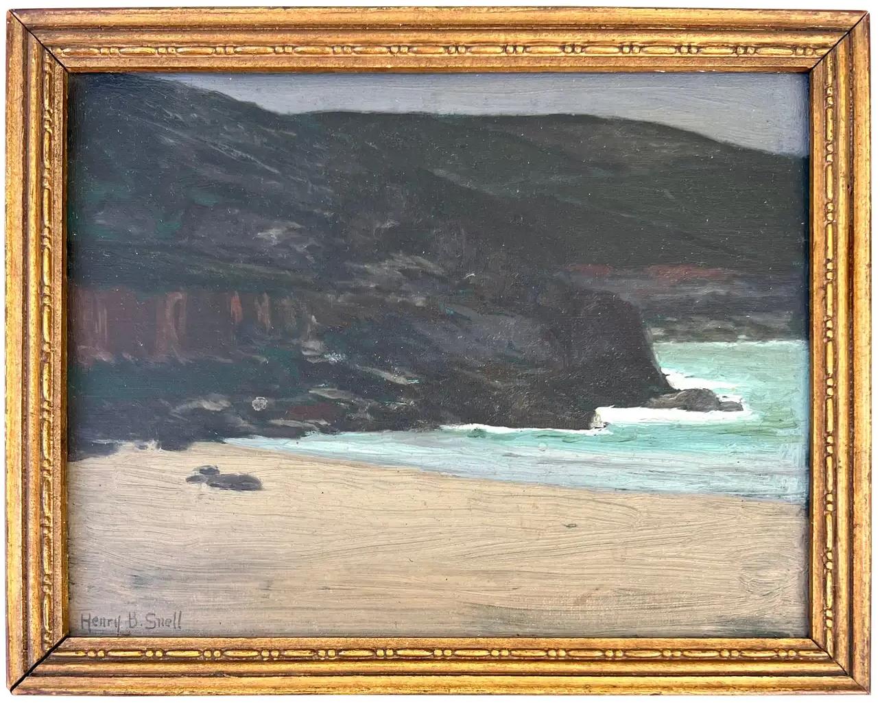 Henry Bayley Snell Landscape Painting - St Ives Beach