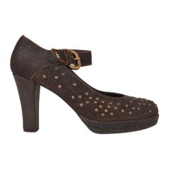 Henry Beguelin Shoe Nubuck Suede Stud Hardware 39.5 / 9.5