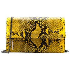 Henry Bendel Girls Night Out Embossed Snake Clutch Bag One Size