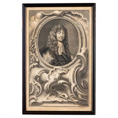 Antique Henry Bennet Earl of Arlington Portrait Engraving 18th Century 