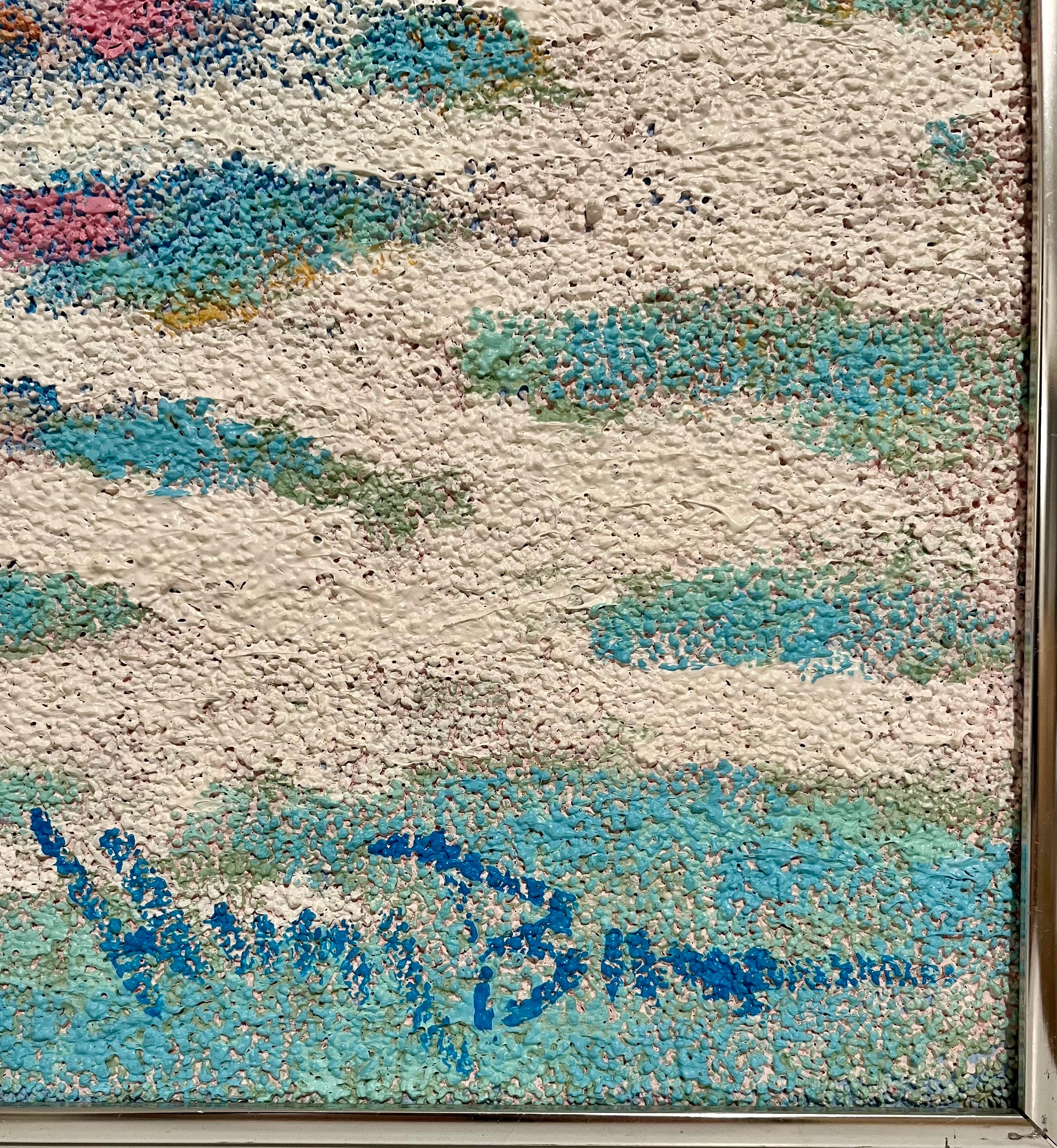 Grande pittura a olio Scena di spiaggia con bambini Henry Benson Americana Art Seashore in vendita 5