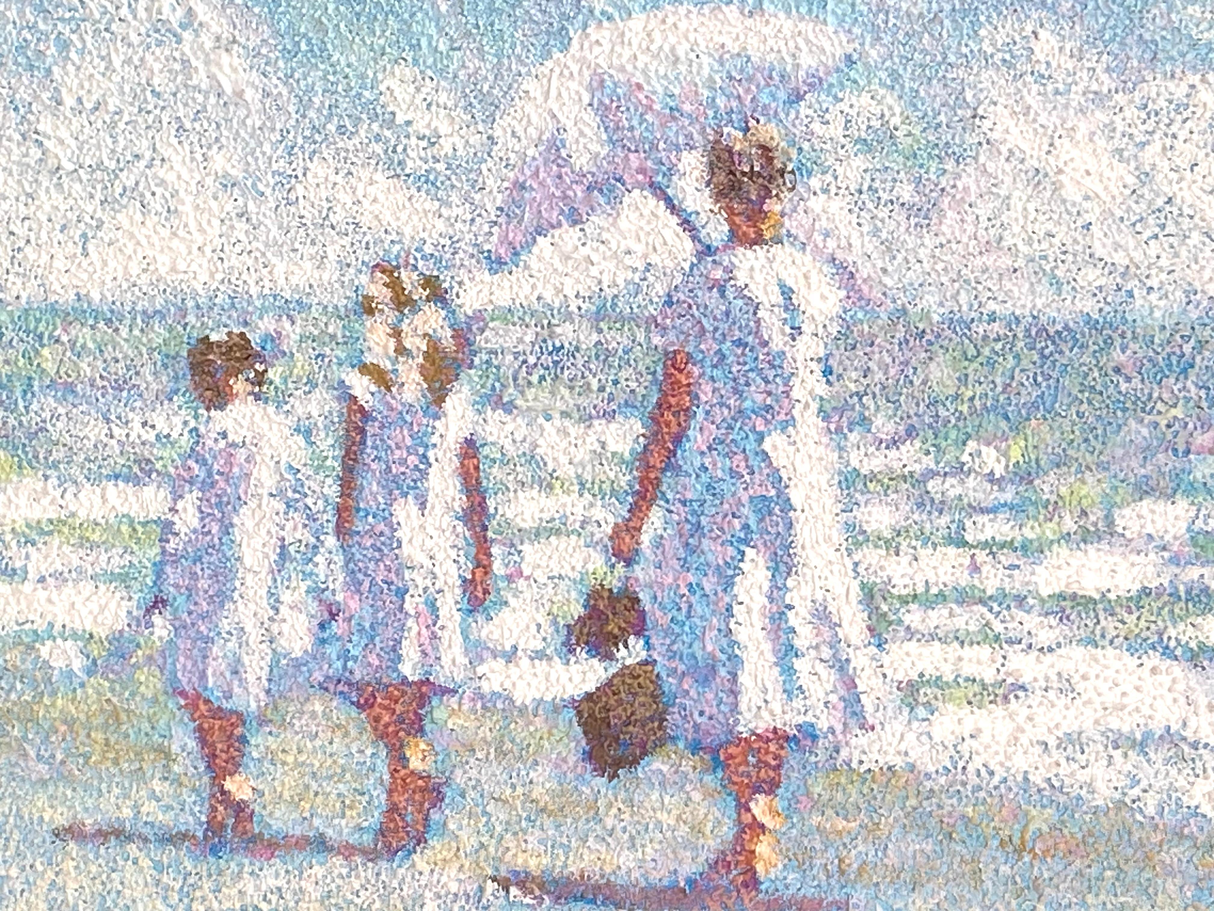 “Perfect Beach Day” - Painting by Henry Benson