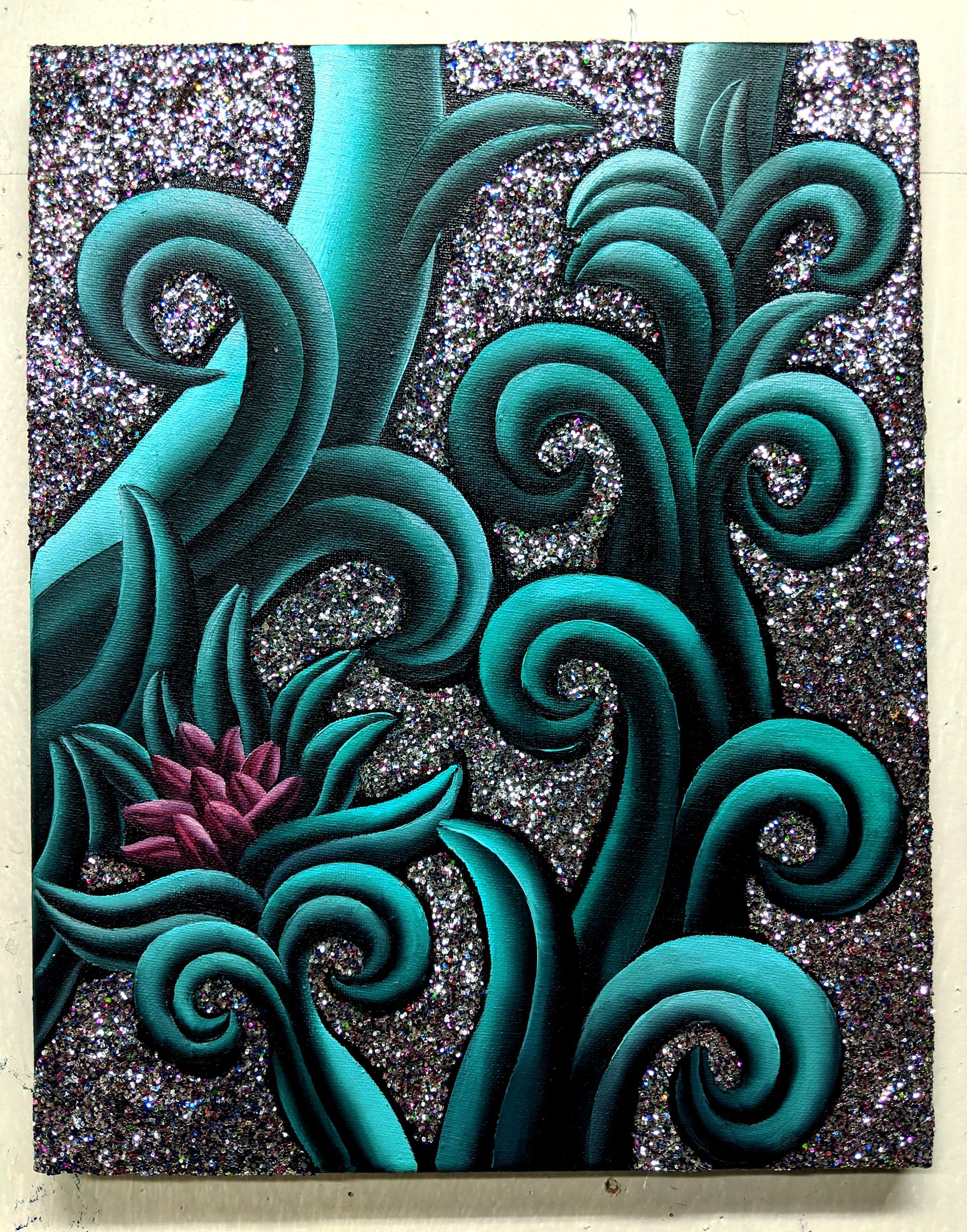 Flor de Loto - Painting de Henry Bermudez