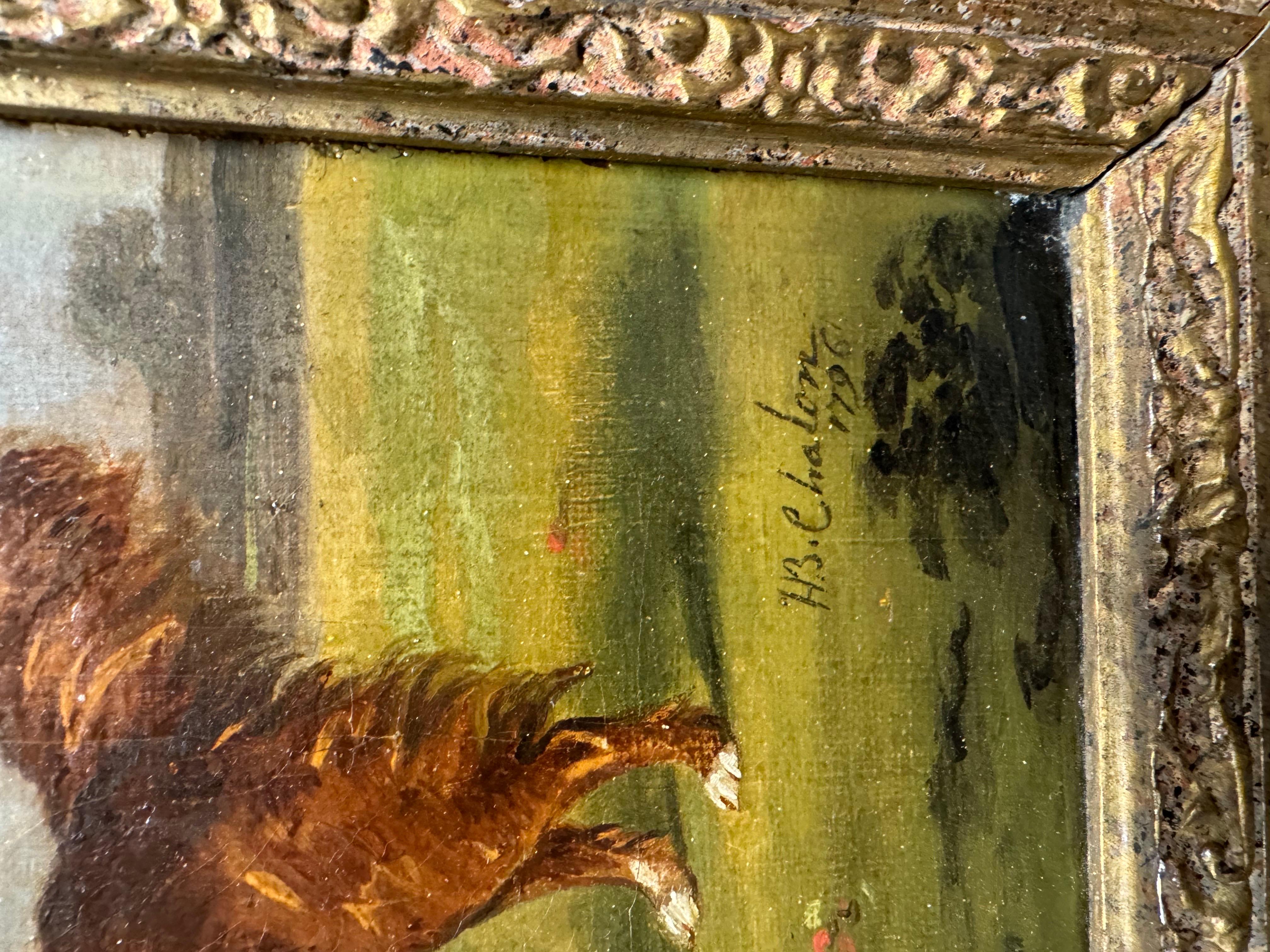 Ein Löwchen und ein Toller (Viktorianisch), Painting, von Henry Bernard Chalon