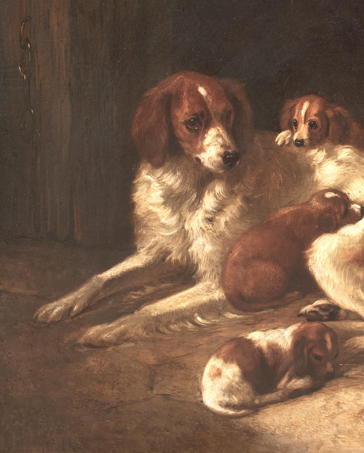 Spaniel del colonnello Mellish, madre e cuccioli, 18° secolo in vendita 2