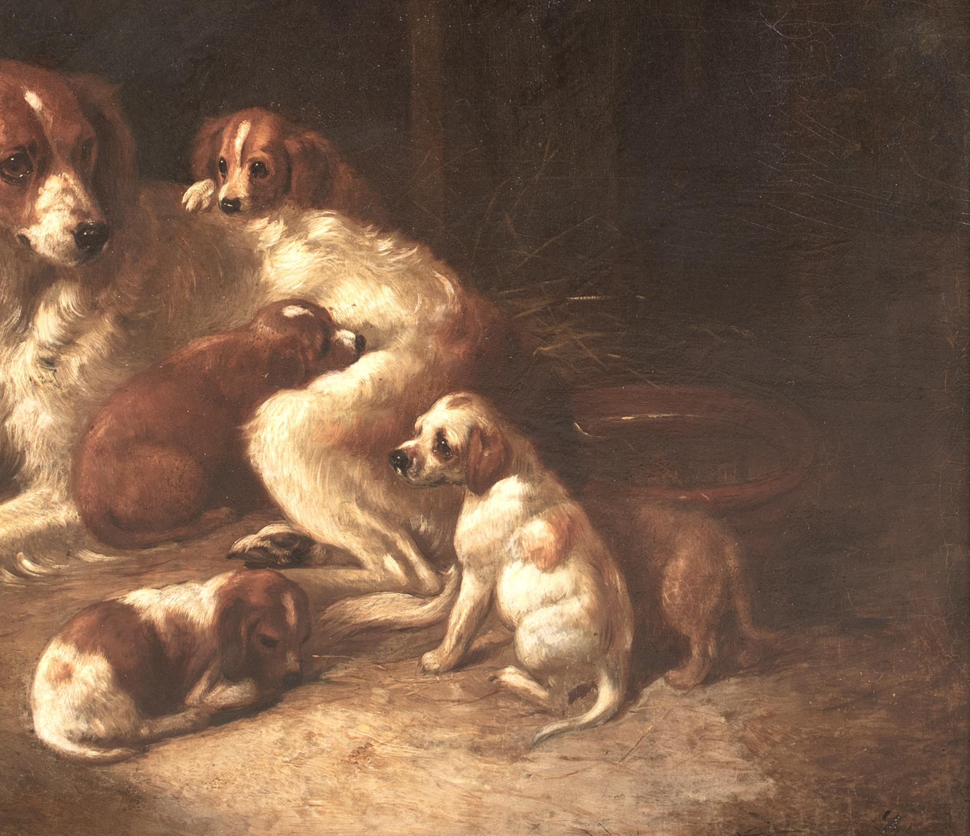 Spaniel del colonnello Mellish, madre e cuccioli, 18° secolo in vendita 3