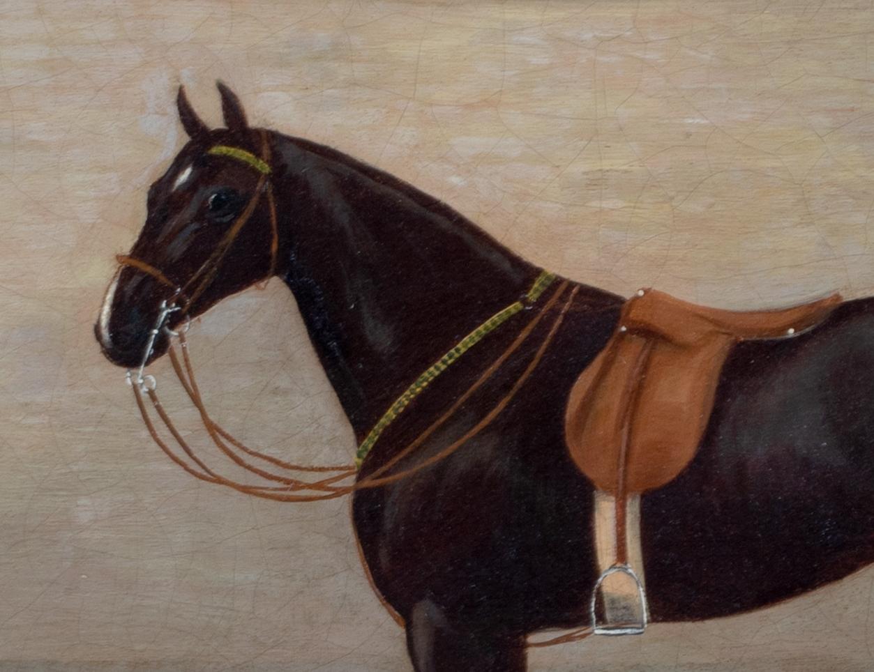 Portrait Of A Horse, 19th Century

Henry Bernard CHALON (1771-1849) to $250,000

Large 19th Century portrait of a horse, oil on canvas by Henry Bernard Chalon. Excellent quality and condition side profile study of the horse in a courtyard. Inscribed