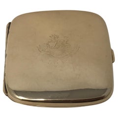 Edwardianisches Zigarettenetui von Henry Birks aus 10 Karat Gold