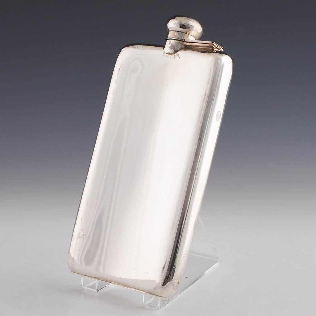 Heading :  Sterling silver pocket flask
Date : Hallmarked in 1942 in Montreal for Henry Birks and Sons
Period : George VI
Origin : Montreal. Canada
Decoration : Inscriped RCAF (Royal Canadian Air Force) William A Richardson – to the base the date of
