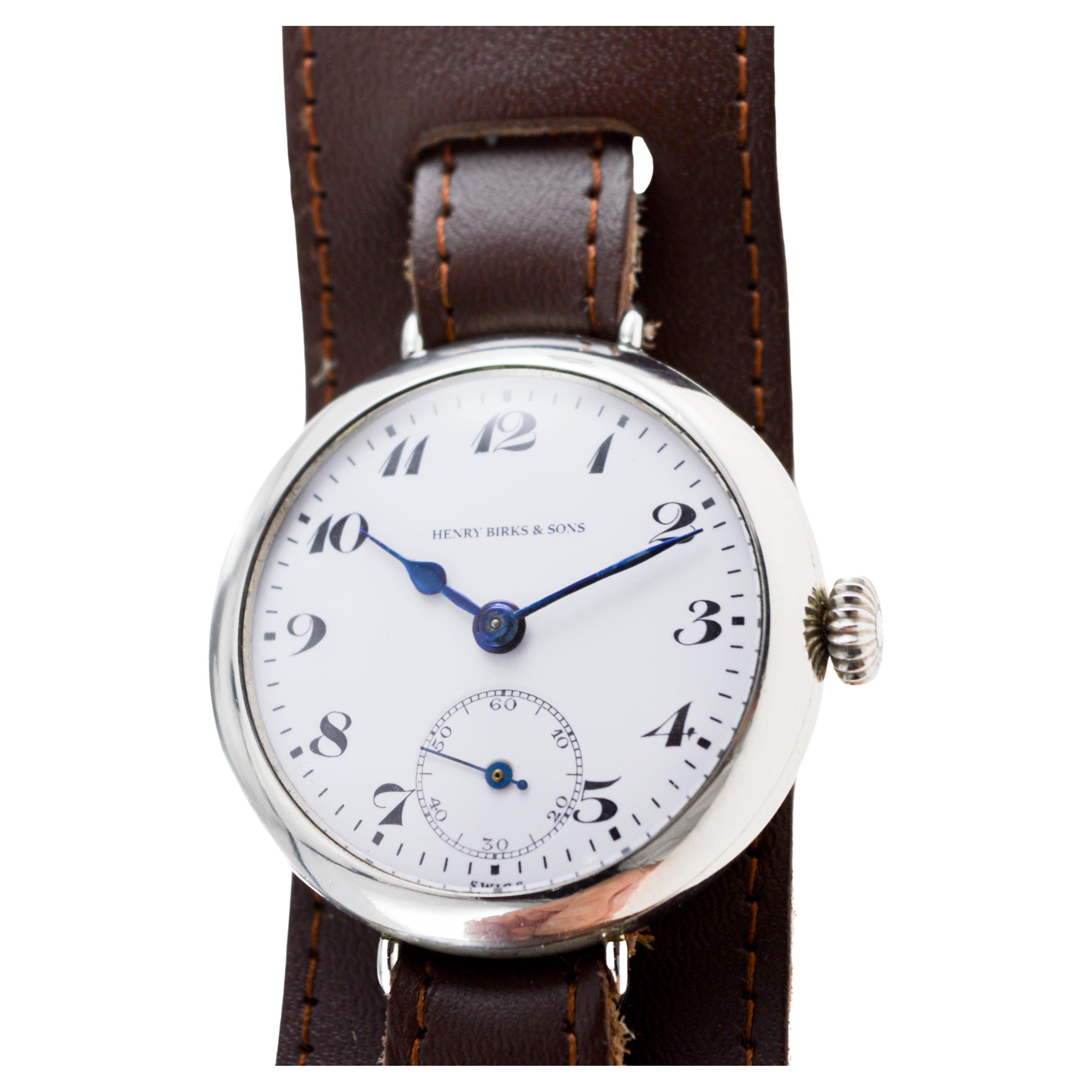 Henry Birks & Sons Campaign Watch circa 1915 For Sale 1