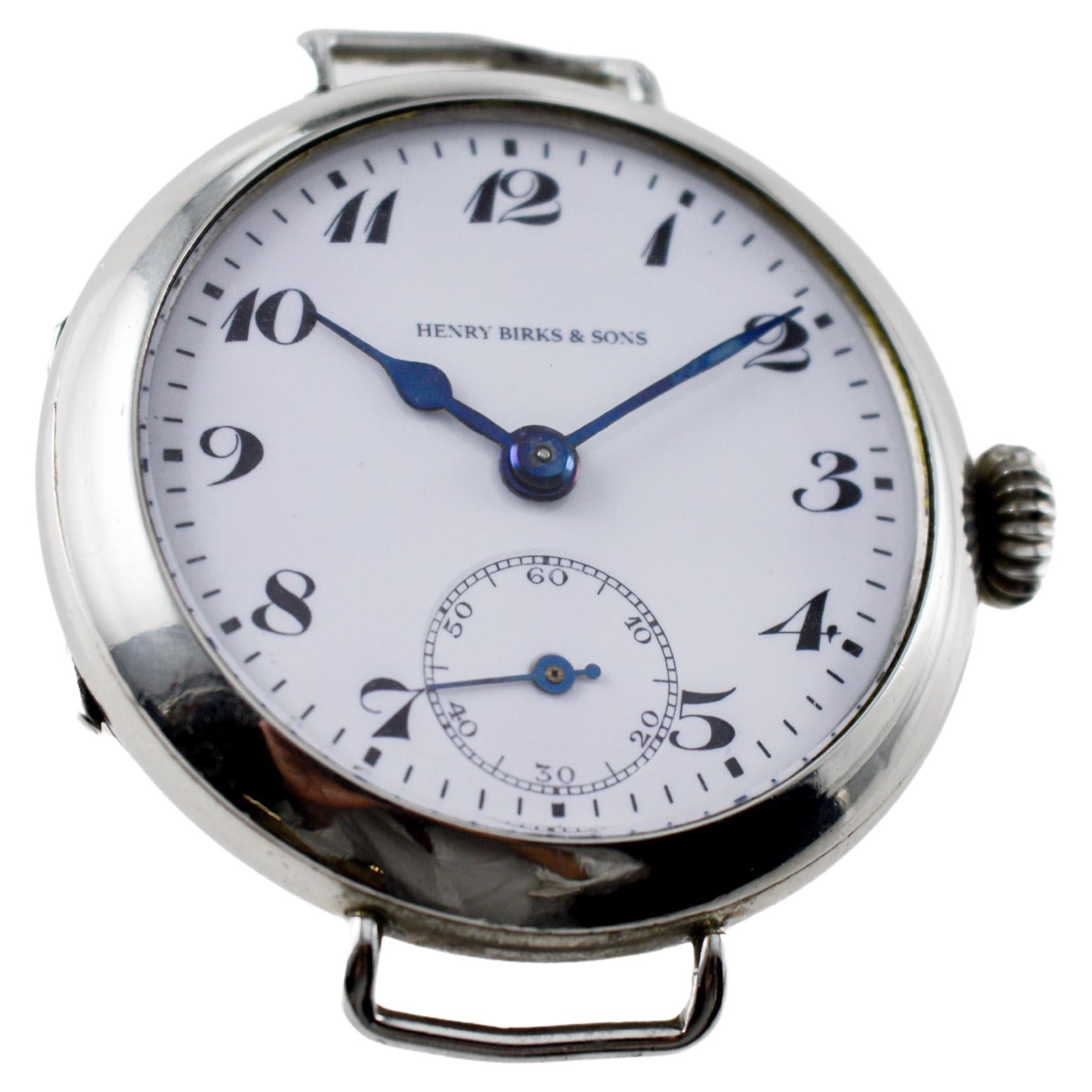 Henry Birks & Sons Campaign Watch circa 1915 For Sale 2