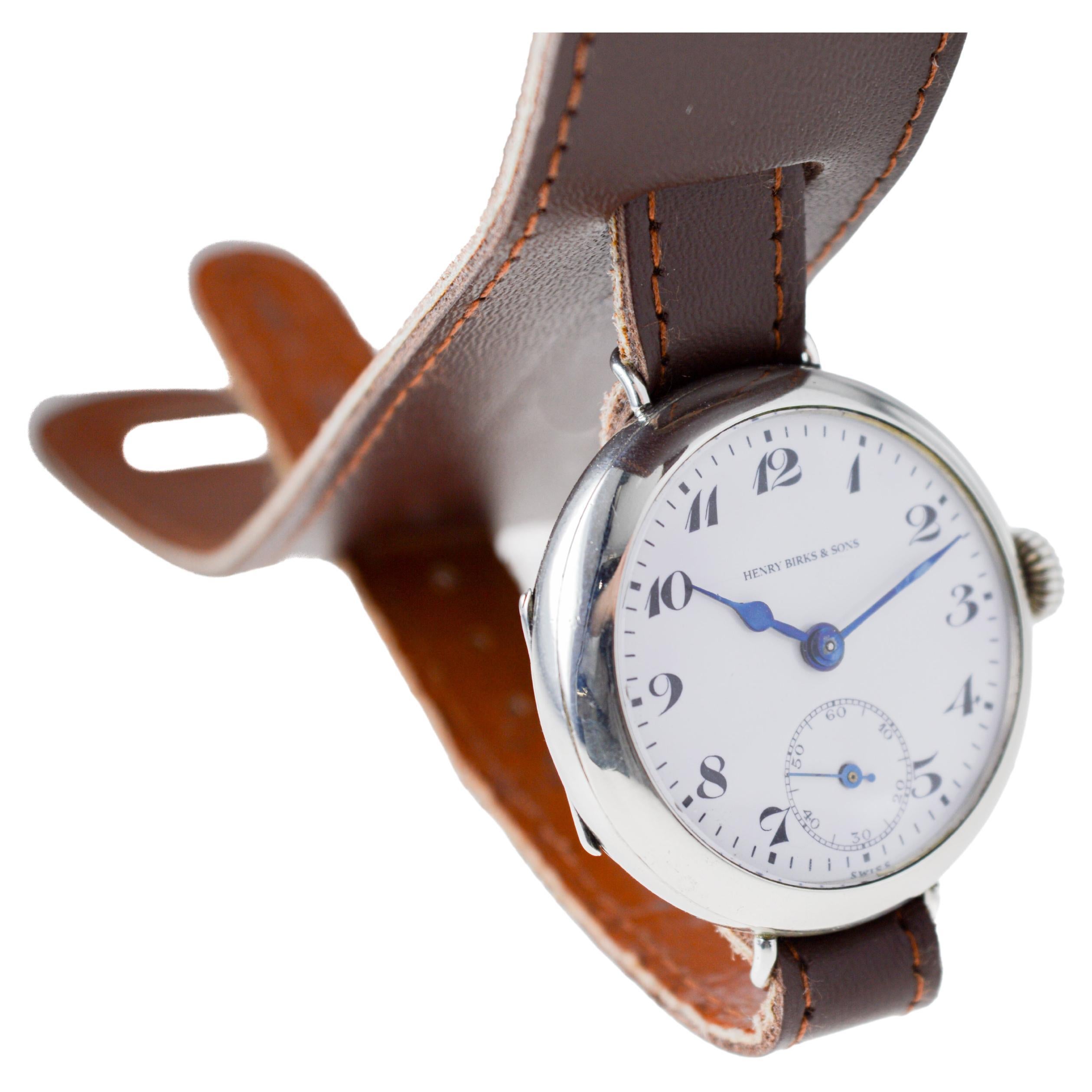 Henry Birks & Sons Campaign Watch circa 1915 For Sale 3