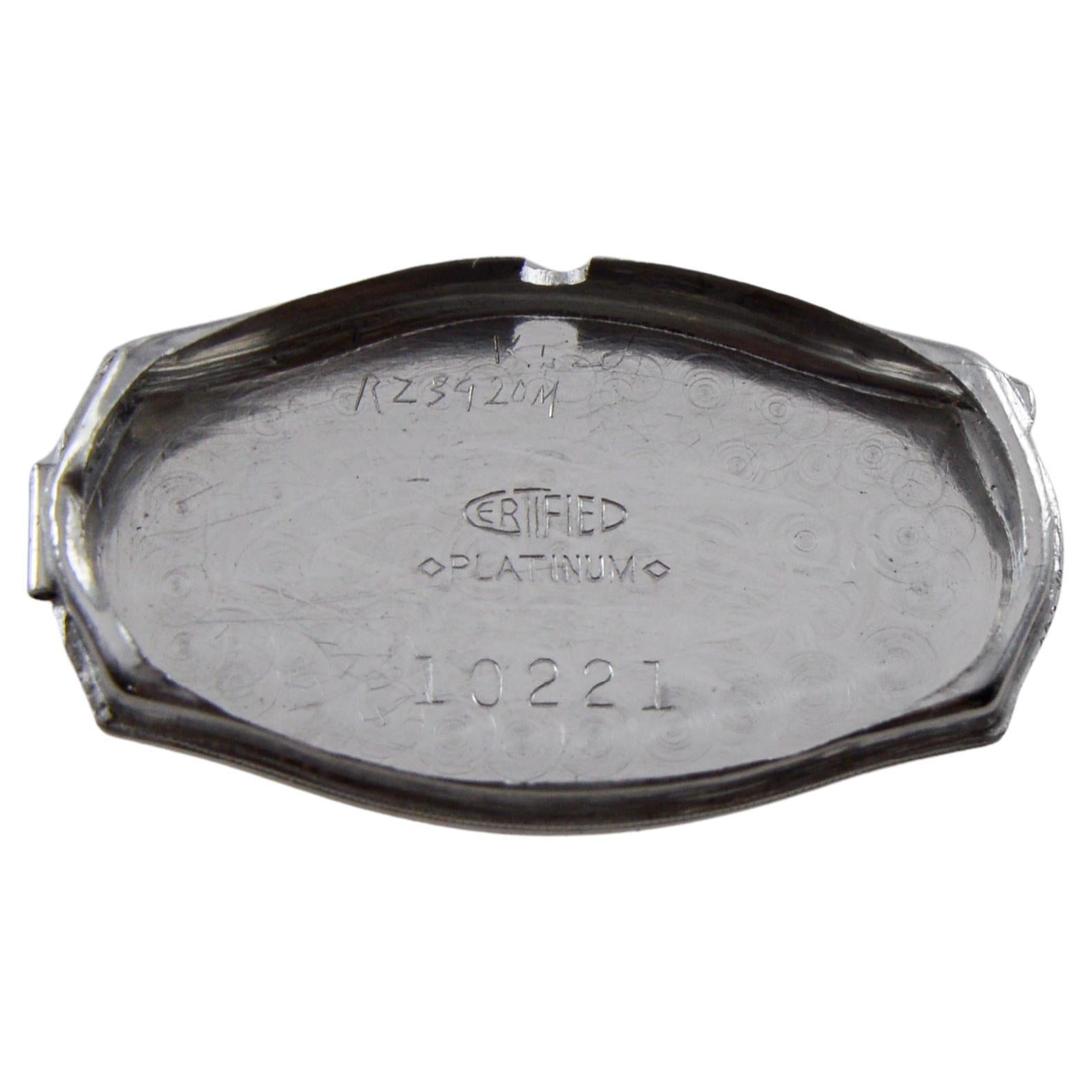 Reloj de señora de platino Henry Birks & Son circa años 20 en venta 9
