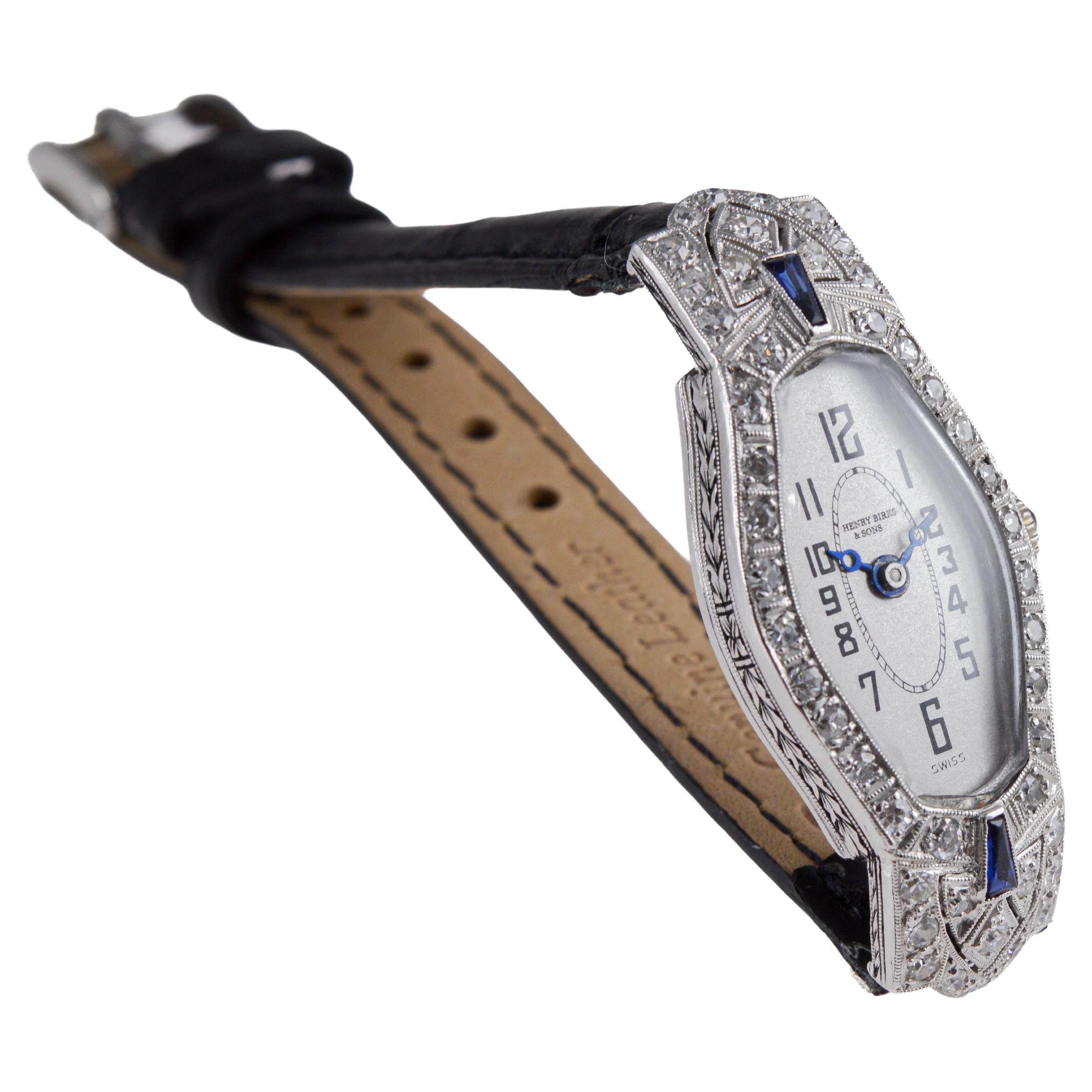 Henry Birks & Son, orologio da donna in platino, circa 1920 in vendita 1