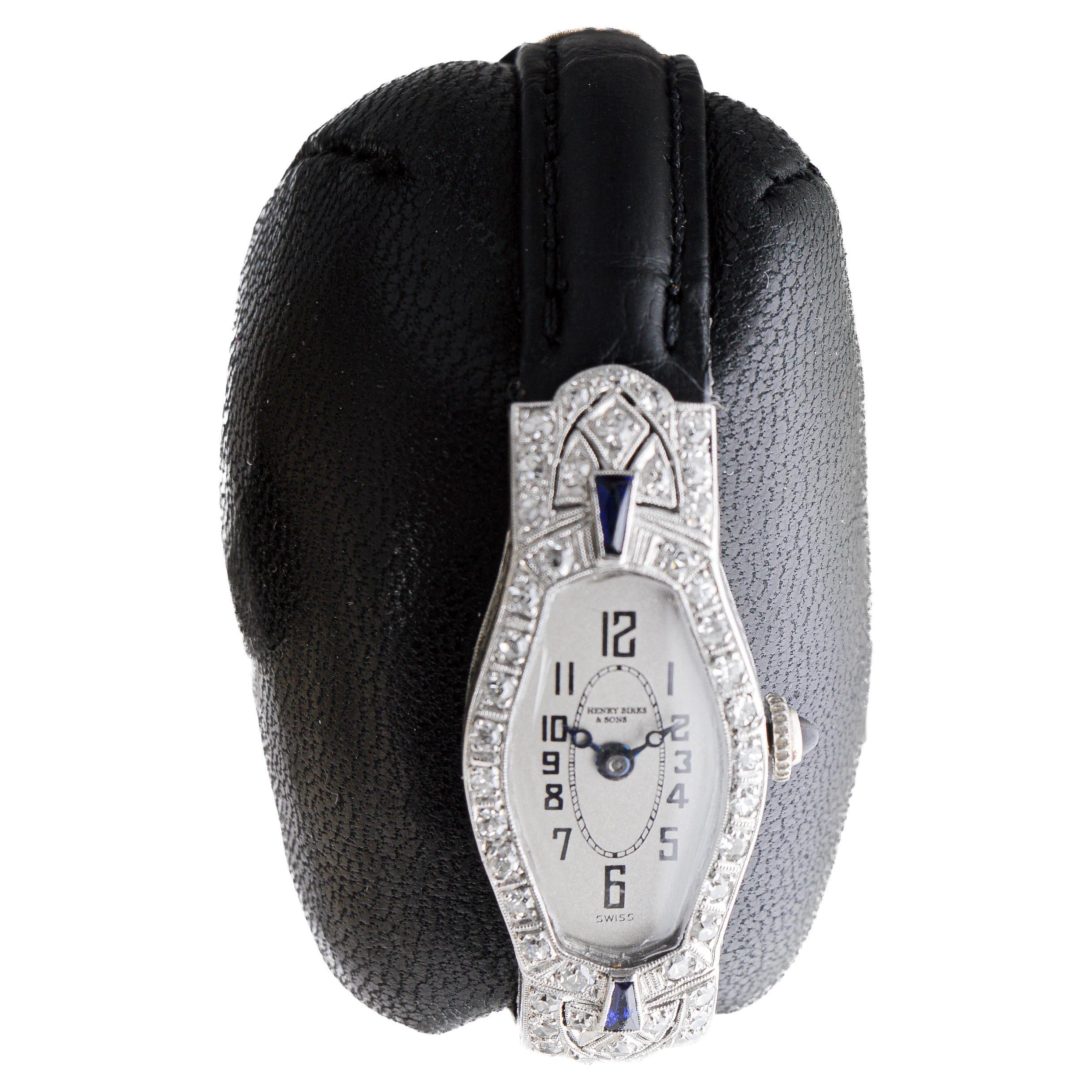 Henry Birks & Son, orologio da donna in platino, circa 1920 in vendita