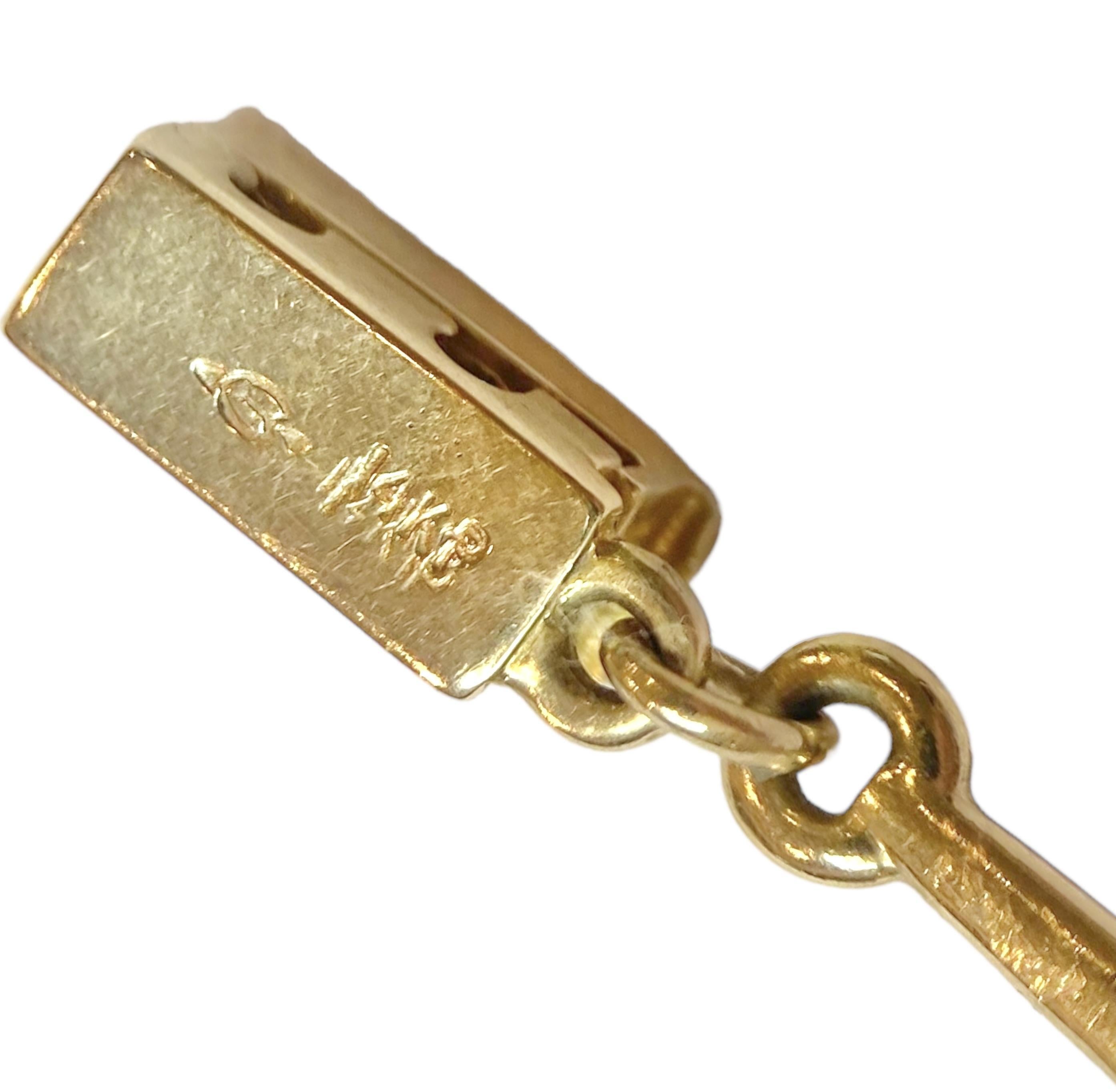 Henry Blank & Co. Bracciale Essex Horse Equestrian in cristallo 14K in vendita 2