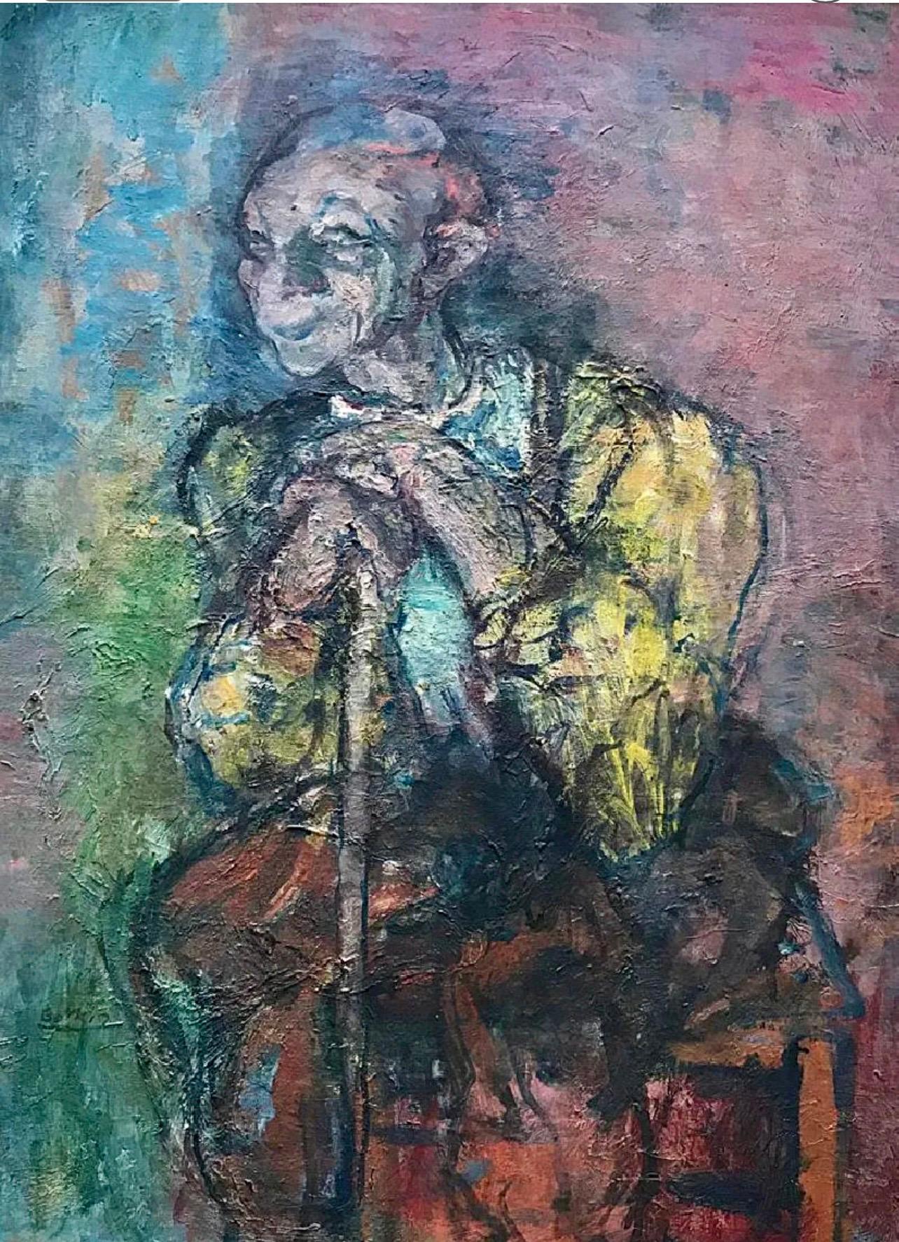 Henry Botkin Fauvist Expressionist Portrait Old Man Oil Painting WPA Artist 6
